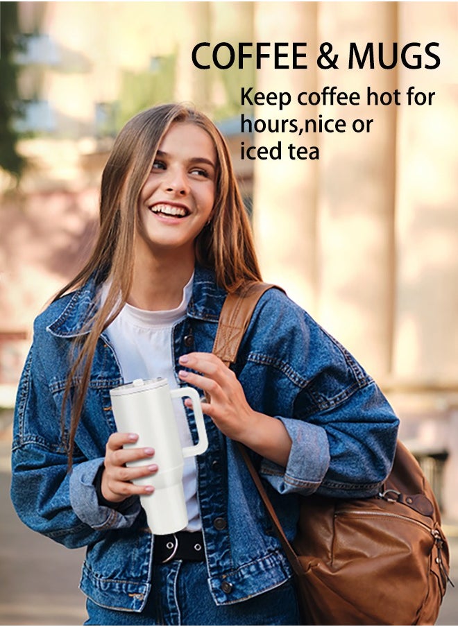 40 oz Stainless Steel Tumbler with Straw, Coffee Cup，Thermos Cup，Travel Cup，Vacuum Insulated Water Bottle for Home, Office , Car or Gym, Reusable Cup with Straw Leak Resistant Flip,Light Green - pzsku/Z59B9BB397B4BDA2C61F2Z/45/_/1722096009/dd341ecb-62f6-49c6-8f4a-65889d498aa9