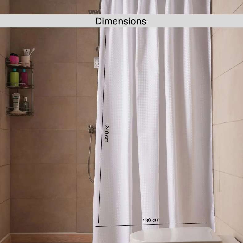 Pan Home ستارة دش بتصميم قماش الوافل - بيضاء - Image 4