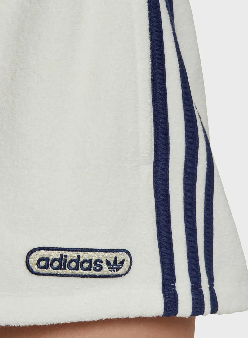 adidas Originals High-Waist Towel Terry Shorts