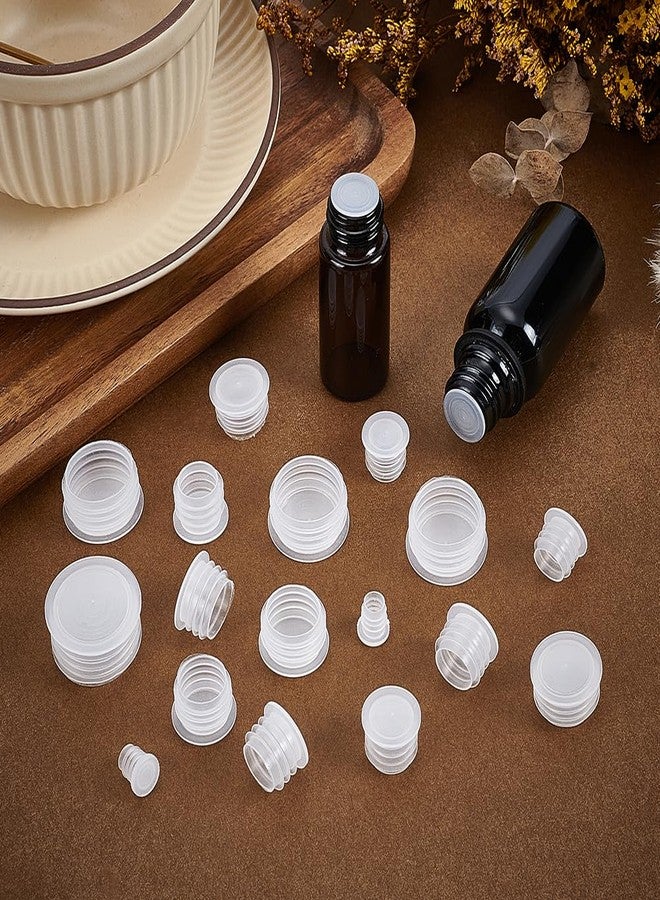 NBEADS 80 Pcs 8 Sizes Plastic Stoppers, 9/15.5/16.5/18.5/20.5/22/24.5/28mm Salt And Pepper Shaker Plugs Column Clear Plastic Replacement Stoppers For Bottles Pepper Shakers And Flower Pots - Image 4