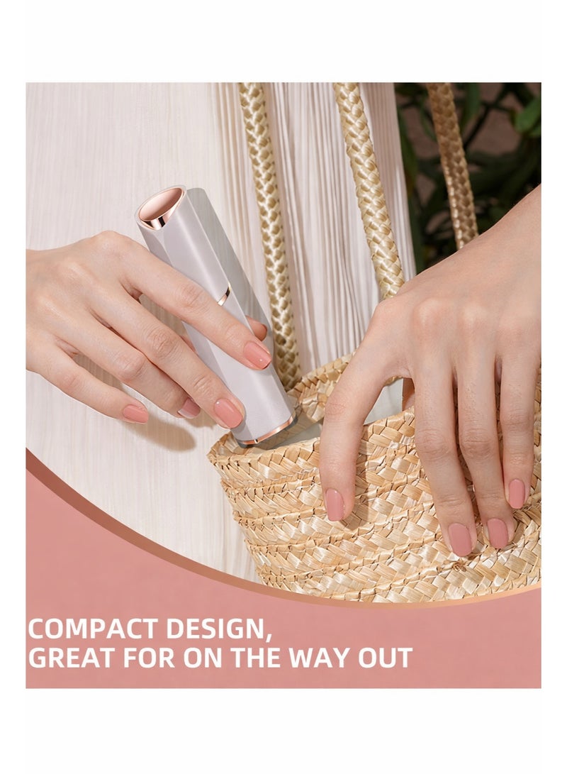 إزالة شعر الوجه للنساء – ماكينة حلاقة كهربائية محمولة للسيدات، قابلة لإعادة الشحن، إزالة شعر البكيني والجسم بدون ألم - Image 4