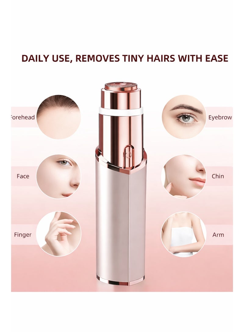 إزالة شعر الوجه للنساء – ماكينة حلاقة كهربائية محمولة للسيدات، قابلة لإعادة الشحن، إزالة شعر البكيني والجسم بدون ألم - Image 3
