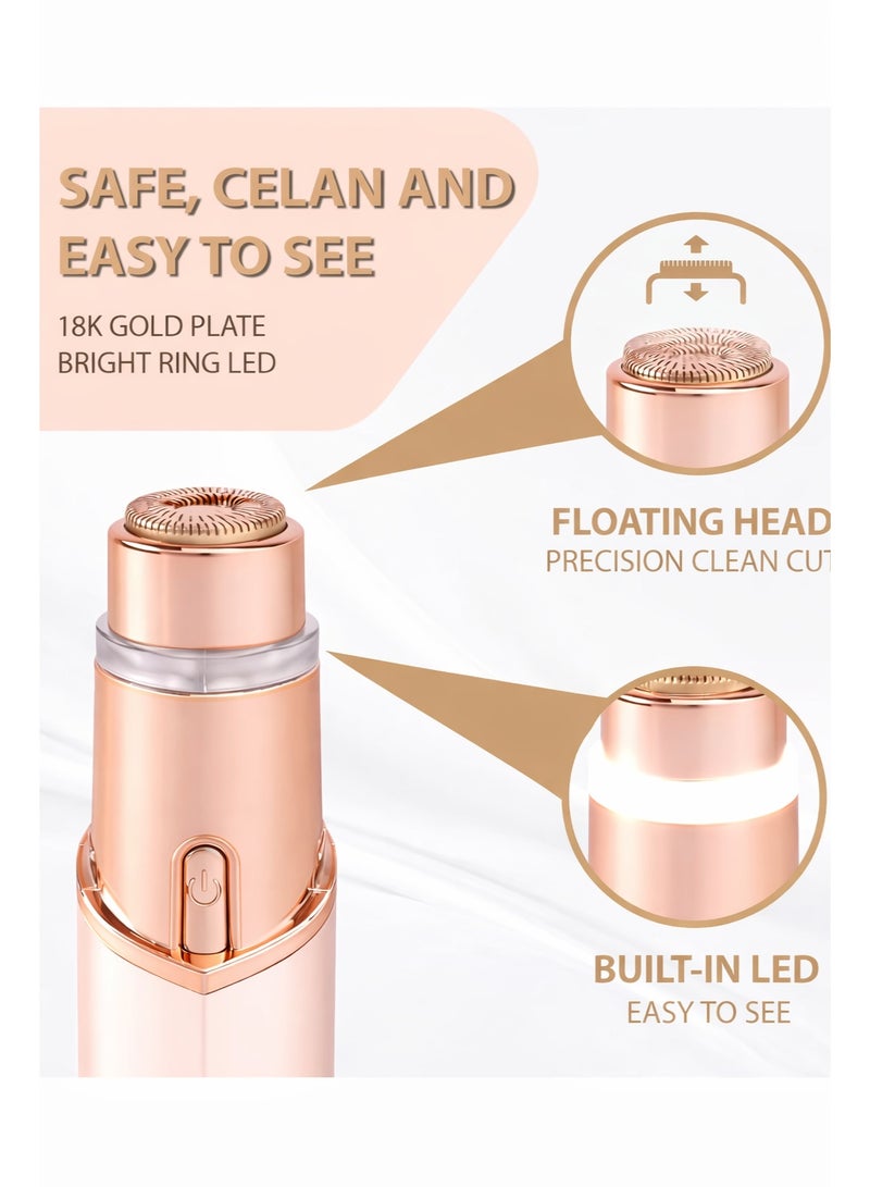 إزالة شعر الوجه للنساء – ماكينة حلاقة كهربائية محمولة للسيدات، قابلة لإعادة الشحن، إزالة شعر البكيني والجسم بدون ألم - Image 2