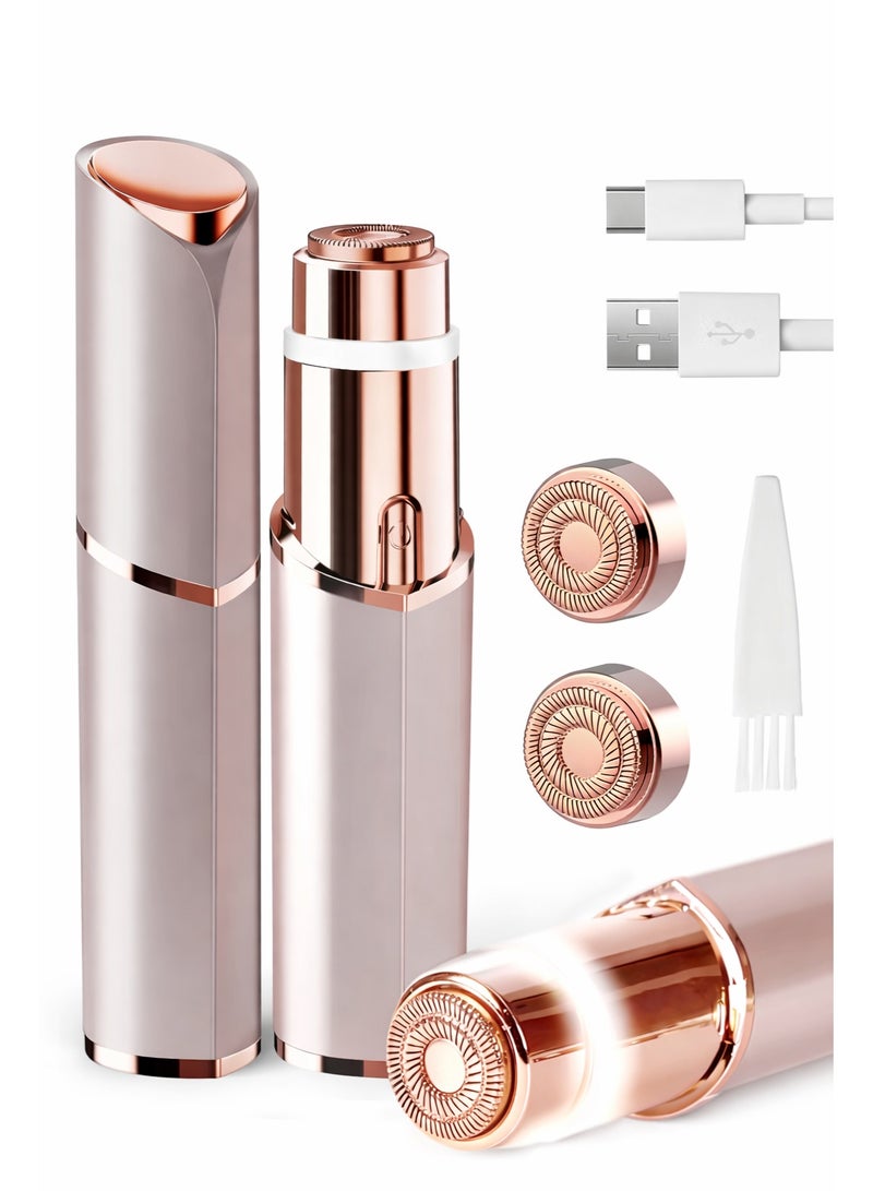 إزالة شعر الوجه للنساء – ماكينة حلاقة كهربائية محمولة للسيدات، قابلة لإعادة الشحن، إزالة شعر البكيني والجسم بدون ألم - Image 1