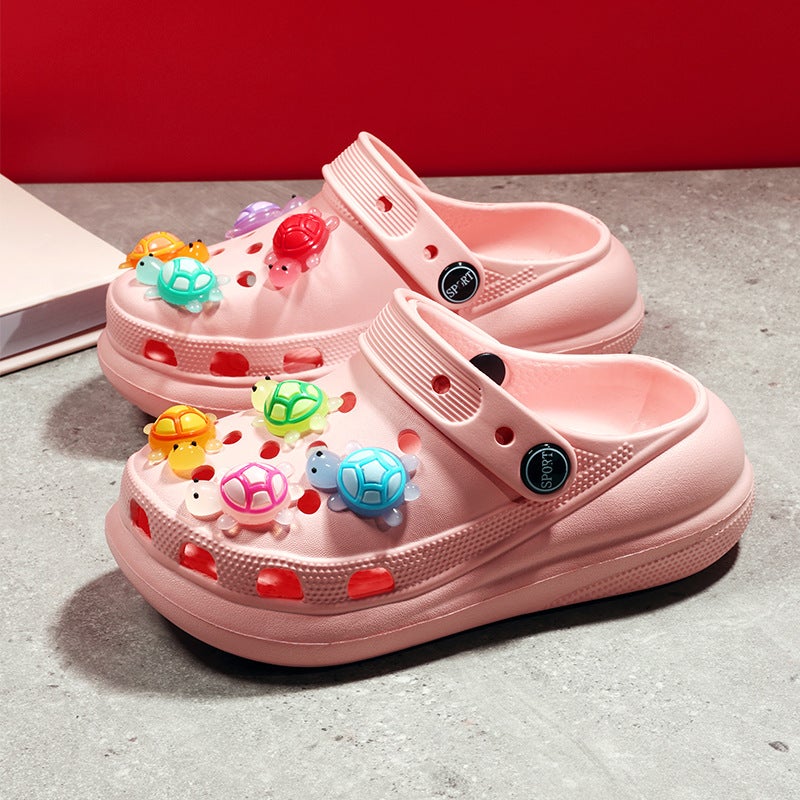 Girls Sandals Summer Cartoon Children'S Cave Shoes Cute Baby New Non-Slip Girls Beach Shoes Outer Wear Soft Sole - Image 4