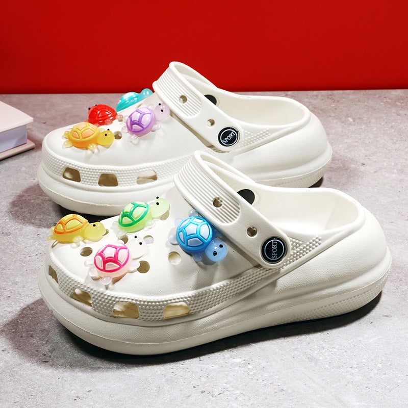 Girls Sandals Summer Cartoon Children'S Cave Shoes Cute Baby New Non-Slip Girls Beach Shoes Outer Wear Soft Sole - Image 1