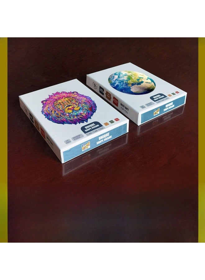 Irregular Shaped Wooden Animal 3D Three-dimensional Puzzle Building Blocks A Generation Of Eagle-Color:【Cartons】 American Eagle 01 A5 - Image 4