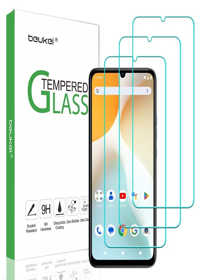 beukei (3 Pack) Designed for BLU G44 / BLU G64 / BLU G64L Screen Protector Tempered Glass, 9H Hardness - Image 1