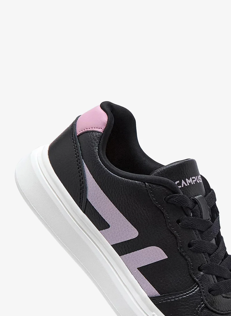 Campus VACRO Women Vacro Memory Foam Lace-Up Sneakers-Black for Women | Best Price UAE