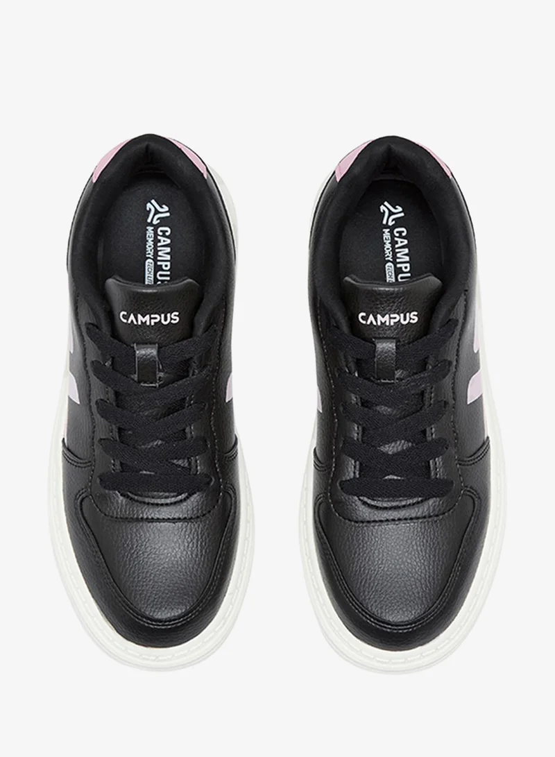 Campus VACRO Women Vacro Memory Foam Lace-Up Sneakers-Black for Women | Best Price UAE