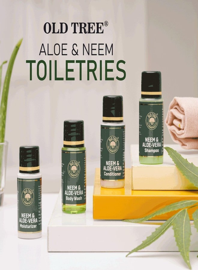 Old Tree Neem & Aloevera Moisturizer Toiletries Kit 20ml - (Set of 100 Pcs) | Travel Size Moisturizer Travelling, Hotel Room, Guest House | Hotel Amenities and Accessories - Image 2