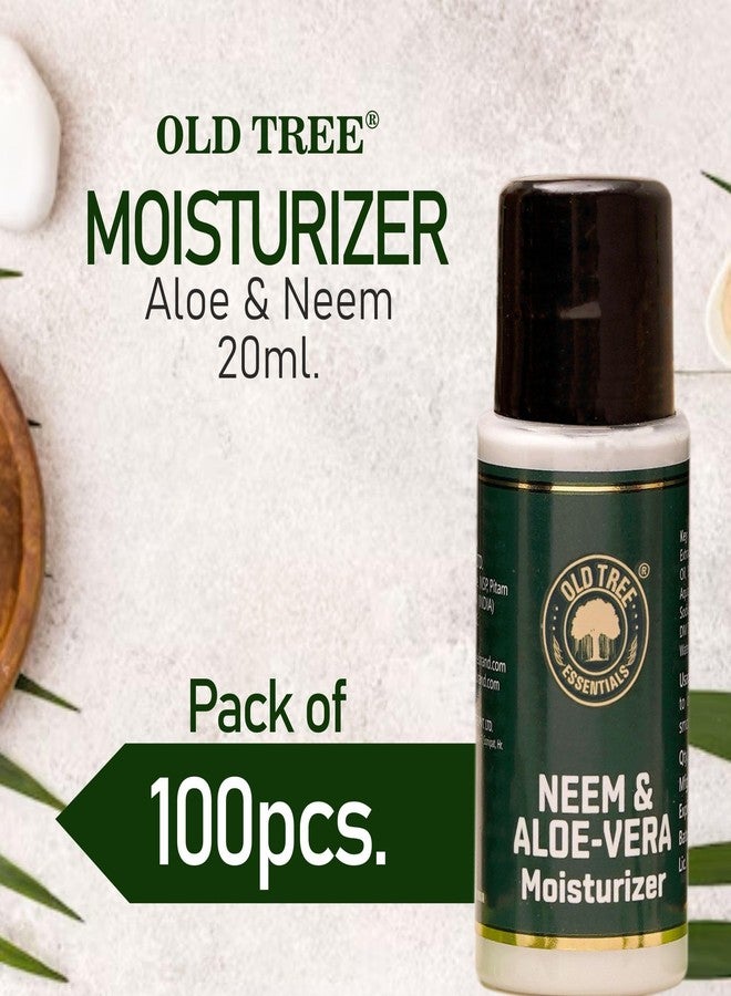 Old Tree Neem & Aloevera Moisturizer Toiletries Kit 20ml - (Set of 100 Pcs) | Travel Size Moisturizer Travelling, Hotel Room, Guest House | Hotel Amenities and Accessories - Image 3