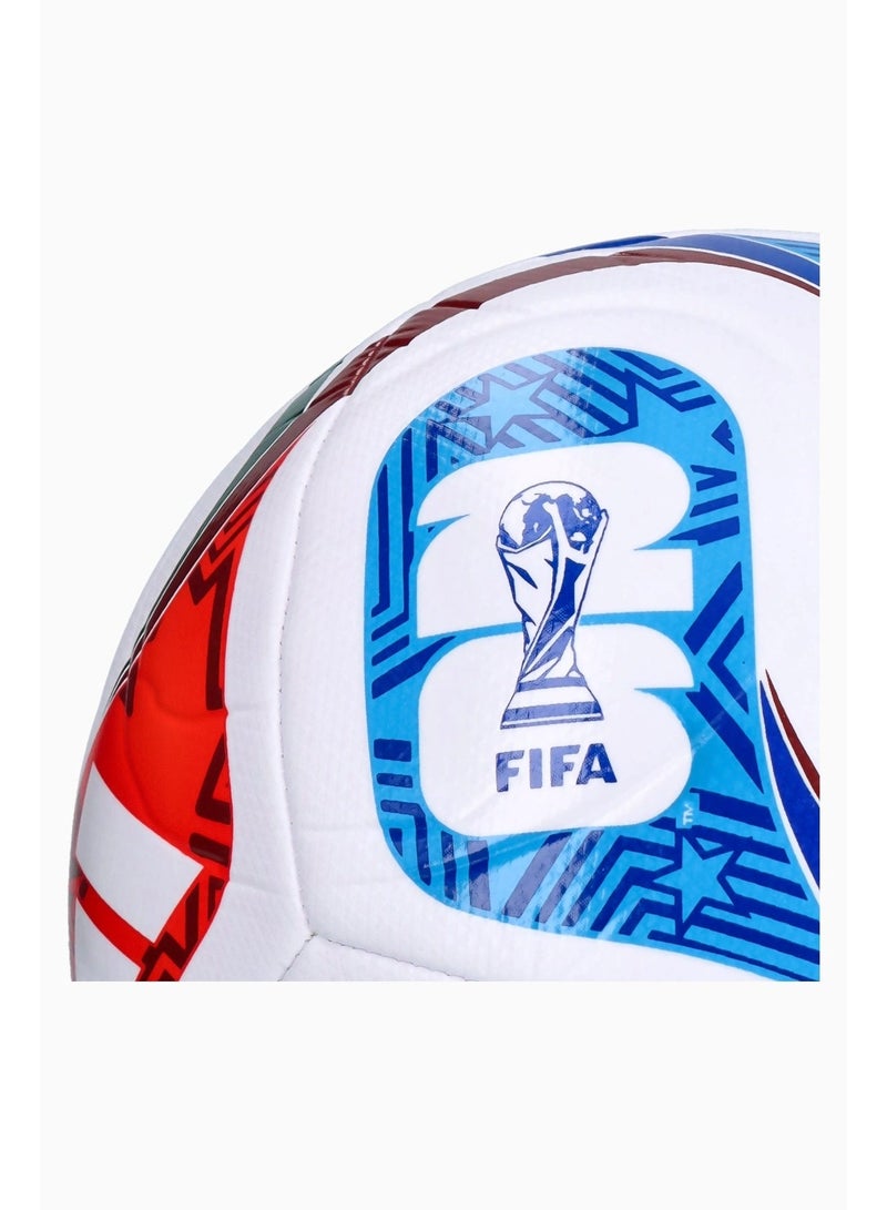 FIFA World Cup كرة قدم مقاس 5 - كرة تدريب متينة للأندية، مناسبة للتدريب والمباريات - تصميم مستوحى من كأس العالم للأطفال والشباب والكبار - مثالية للرياضات الخارجية - Image 2