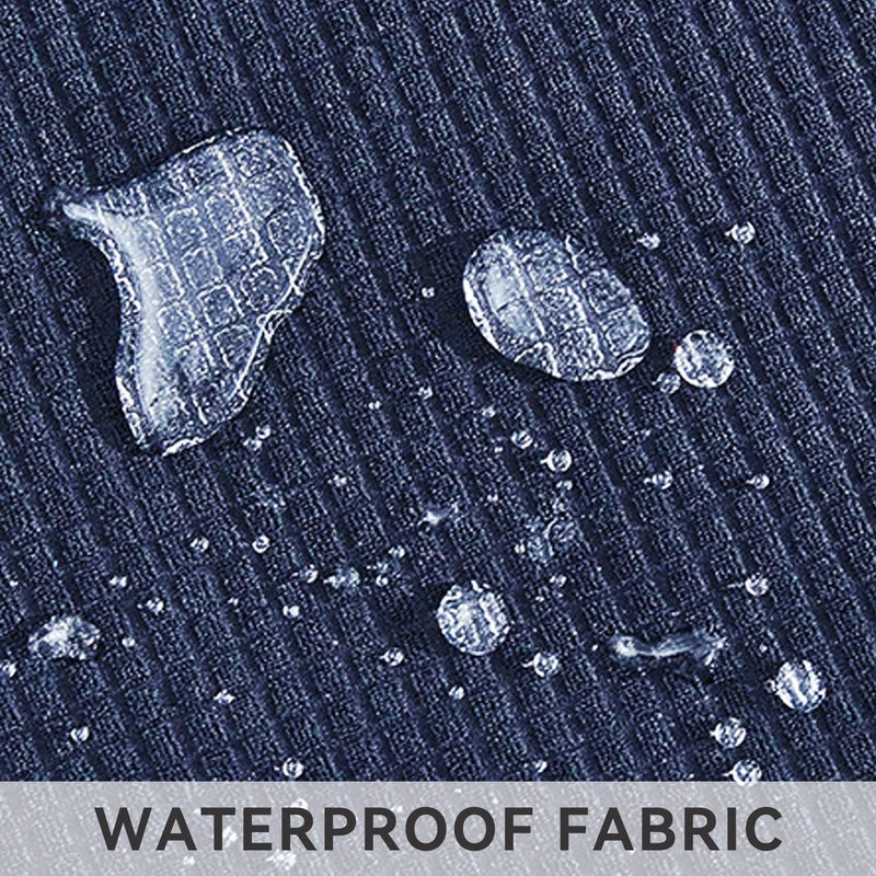 Bukela Waterproof Sofa Slipcover, Non-slip Couch Cover Leakproof Furniture Protector, Stretch Spandex Jacquard Fabric Sofa Cover with Elastic Bottom for Kids, Pets, Dog and Cat (Blue, S) - Image 2