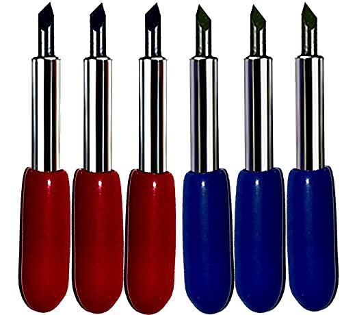 Bridge Cutters Combo 6-Pack Replacement Carbide Blades 3 Each 45 & 60 Degree Vinyl Sign Making Plotting Compatible with Roland Bridge Refine US Cutter - Image 5
