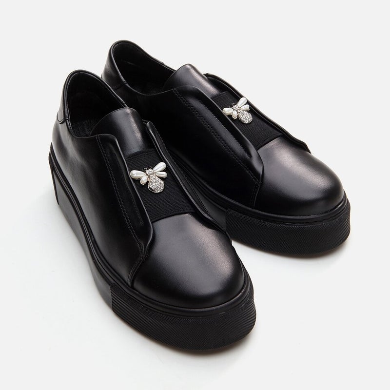 Hotiç 01AYH291790A100 GENUINE Leather Black Women's Sports Shoes  - Image 3