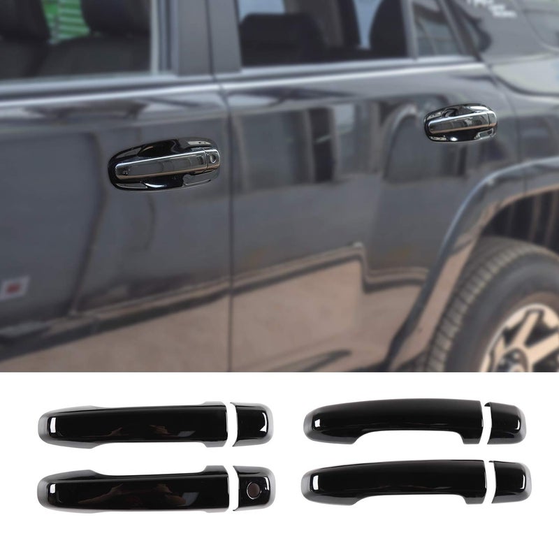for 4runner Door Handle Cover Trim for Toyota 4runner Pro 4WD N280 SUV 20172020NO Smart Key Holes Black