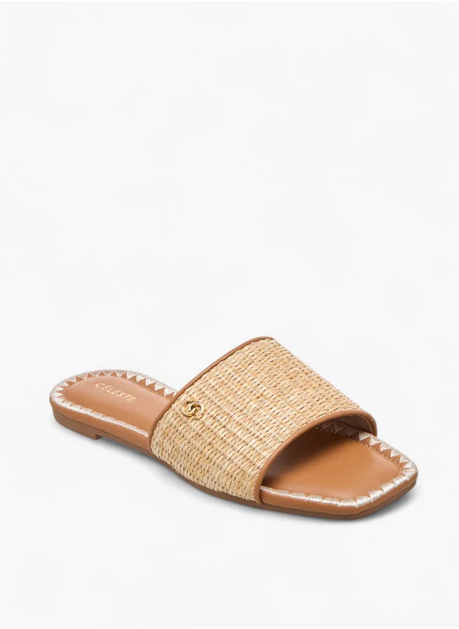 Celeste Women's Textured Slip-On Sandals