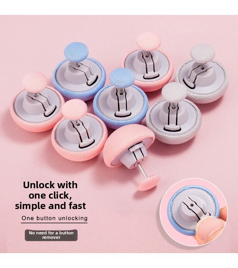 4pcs Pink Detachable No Sew Quilt Fasteners Anti Slip Sheet Grippers Duvet Cover Clips - Image 2