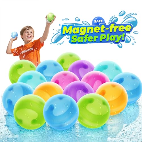 dalicode Reusable Water Balloons without Magnets Silicone Refillable Water splash ballsQuickFill Durable LeakProof Perfect for Outdoor Summer Water Fun - Image 5