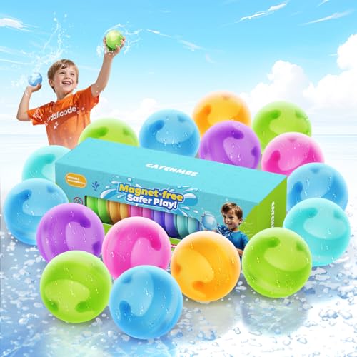 dalicode Reusable Water Balloons without Magnets Silicone Refillable Water splash ballsQuickFill Durable LeakProof Perfect for Outdoor Summer Water Fun - Image 1