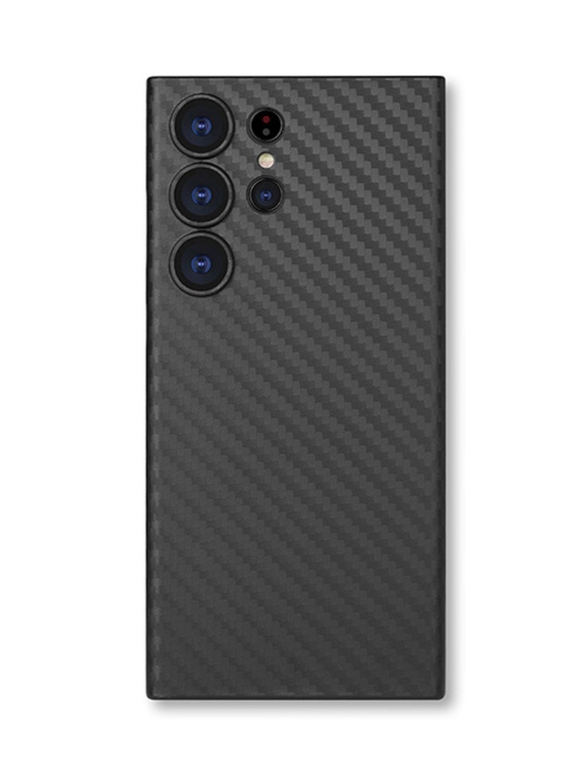 Generic - Carbon Fiber Texture Ultra Light Ultra Thin Protective Case Cover for Samsung Galaxy S25 Ultra (Black) - Image 1