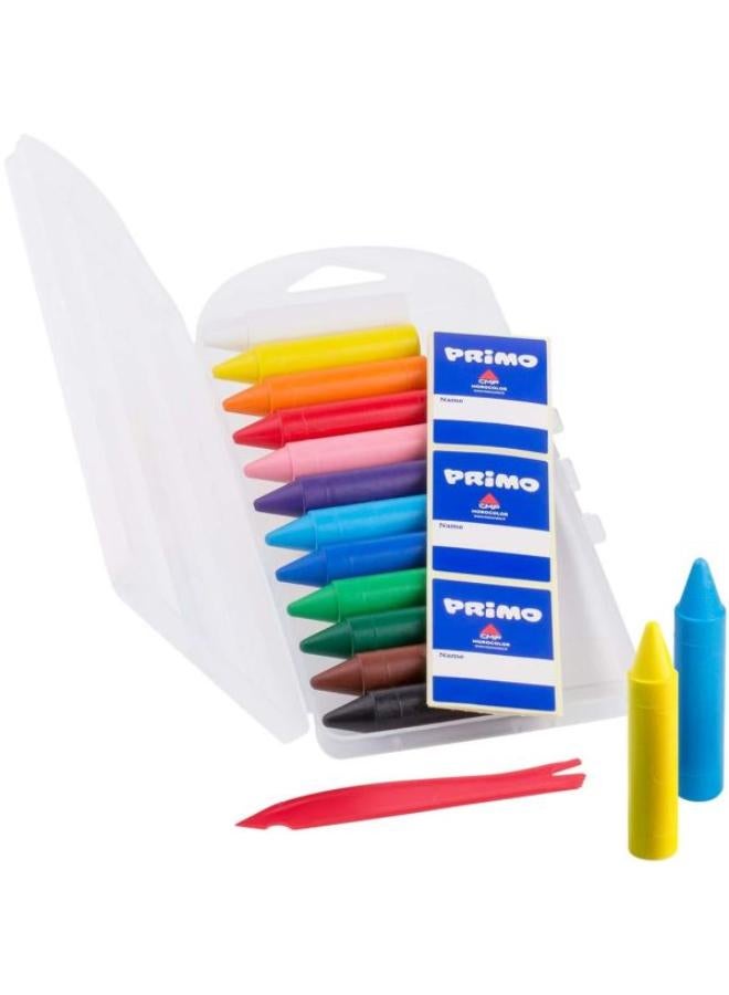 بريمو مجموعة من 12 قلم تلوين شمع كبير. - Image 1