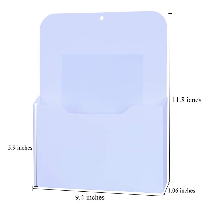 Antner Magnetic File Holder Letter Size Magnetic Paper Pencil Holder Office Supplies Mail Planner Storage Pocket for Whiteboard, Refrigerator, Metal Locker - Image 4