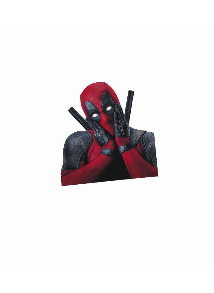 3 pieces Marvel Deadpool stickers, personalized and creative computer case and car body scratch cover car decoration stickers - Image 3