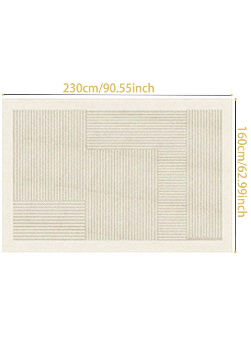 سجاد منطقة بوهو، 230 × 160 سم مقاوم للماء، سجادة كبيرة حديثة مضادة للانزلاق، سجادة متعددة الأحجام، وسادة هندسية شرقية لغرفة الطعام، غرفة النوم، غرفة المعيشة، ديكور (أ-160×230سم) - Image 3