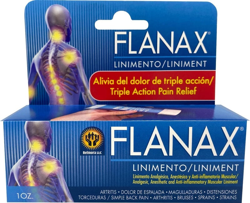 Flanax Flanax Pain Relief Cream, Fast Acting Ointment for Muscle Aches, Back Pains, and Strains, Helps Reduce Inflammation and Improve Athletic Performance, 1 oz
