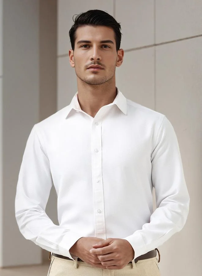 سبلاش فيڤ قميص رسمي بقصة عادية بنسيج دوبي