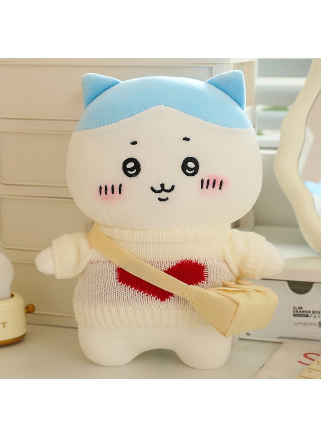 Cute Doll Doll Dressing Usaki Brothers Good Fragrance Kawaii Small Eight Plush Toy Pillow Gift Doll-Specifications:White Sweater Love Satchel-Color:Sweater 25cm  - Image 1