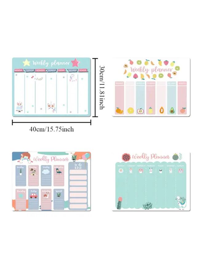Magnetic Calendar Notepad With Colorful Sloth Design Erasable Fridge Message Board For Kitchen Office Home - Image 2