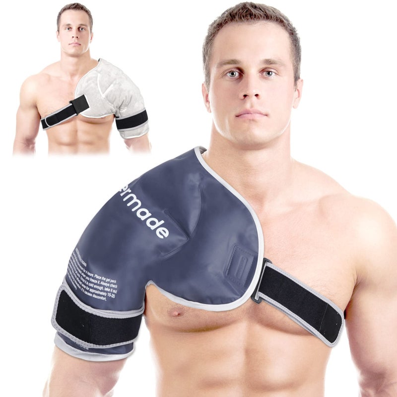 Permade Shoulder Ice Pack Rotator Cuff Cold Therapy, Reusable Ice Pack Wrap Shoulder Cold Pack - Image 1