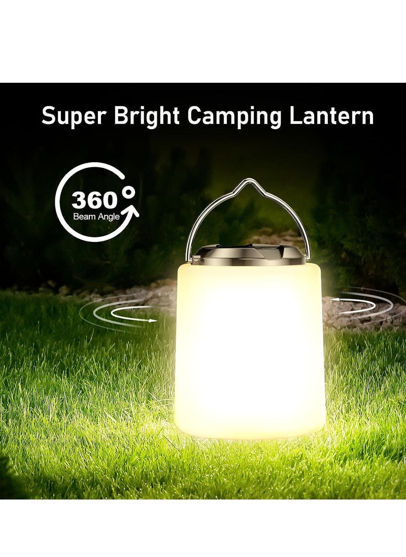 Camping Lantern Rechargeable, 2000mAh Camping Lights Lamp, 3000K Warm Light, Brightness Adjustable 3 Light Modes,10+ Hrs Runtime Waterproof Tent Light for Camping, Emergency, Power Cuts - Image 3