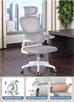 Multiwood Ergonomic High Back Mesh Office Chair – Adjustable Armrests, Lumbar Support, Swivel & Tilt Function – Premium Executive Chair for Home Office & Gaming  - Image 2
