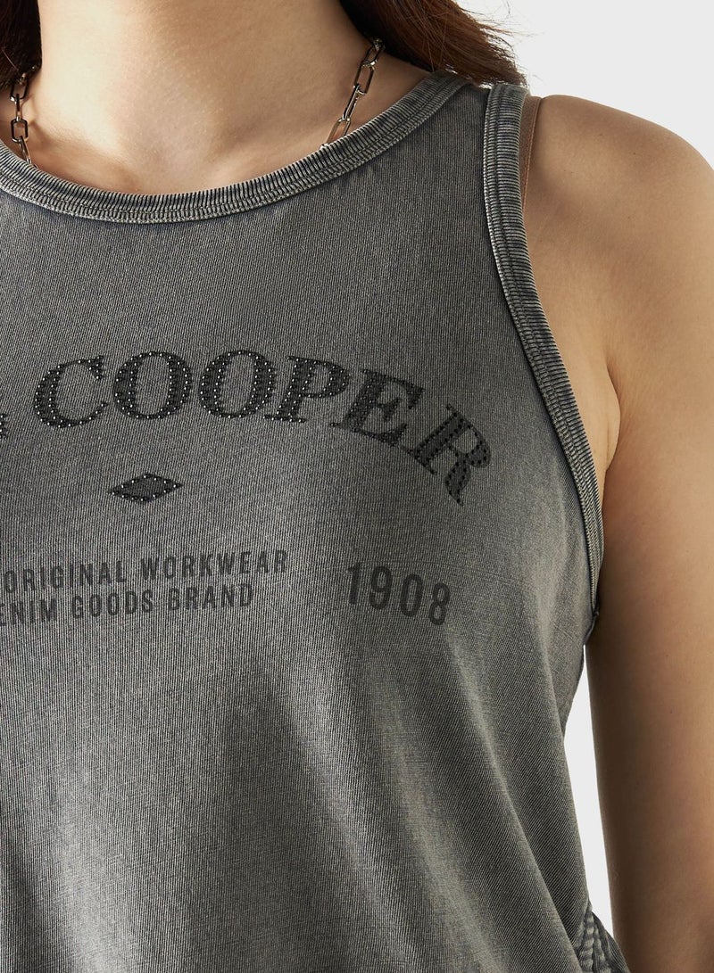 Logo Detail Tank Top