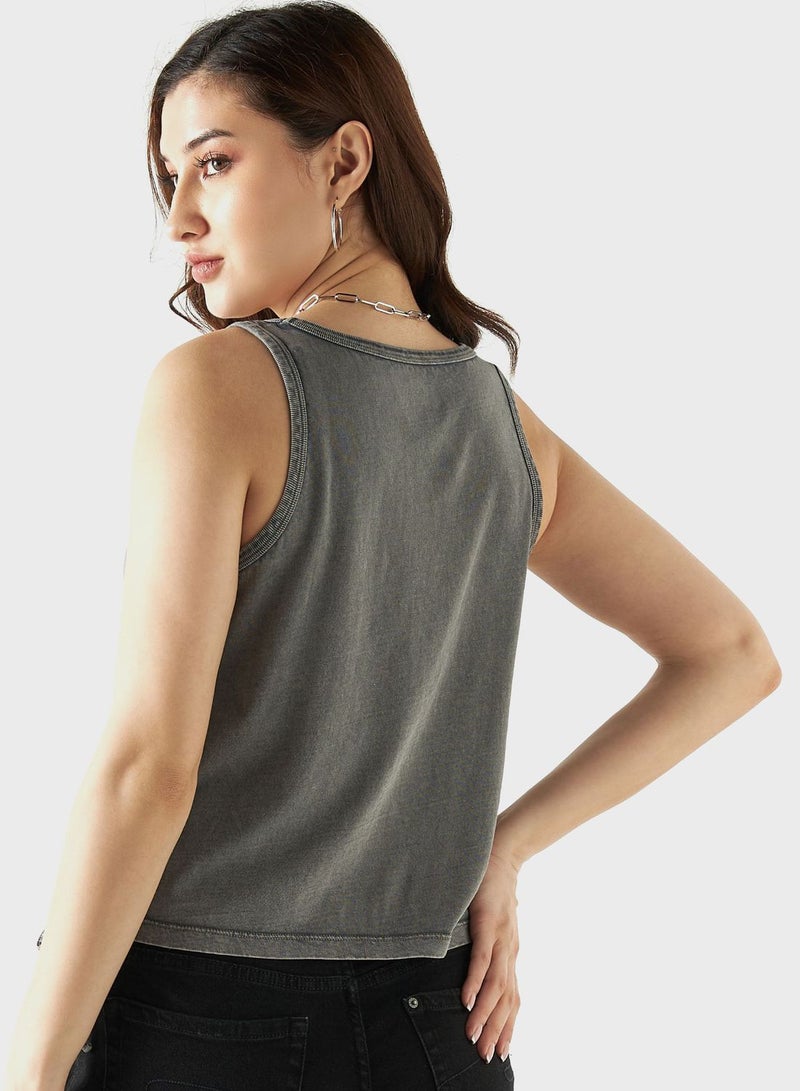 Logo Detail Tank Top