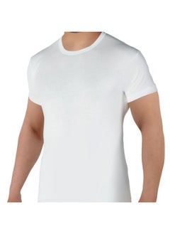 Generic Casual Round Neck Undershirt Size S - White 