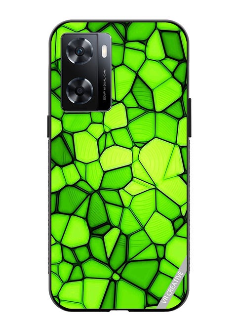 Protective Case Cover For OnePlus Nord N20 SE Green Abstract Design Multicolour