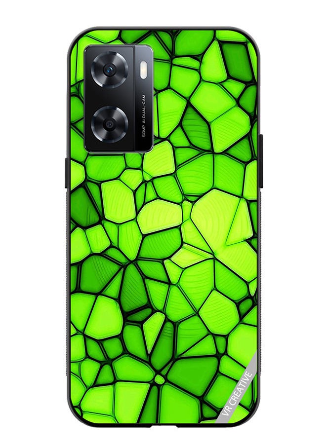 Protective Case Cover For OnePlus Nord N20 SE Green Abstract Design Multicolour