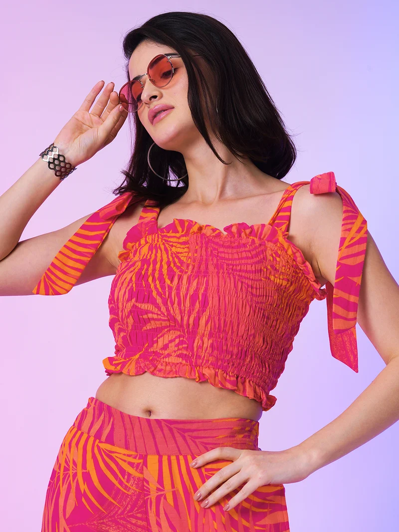 globus Women Tropical Printed Co-Ord Set