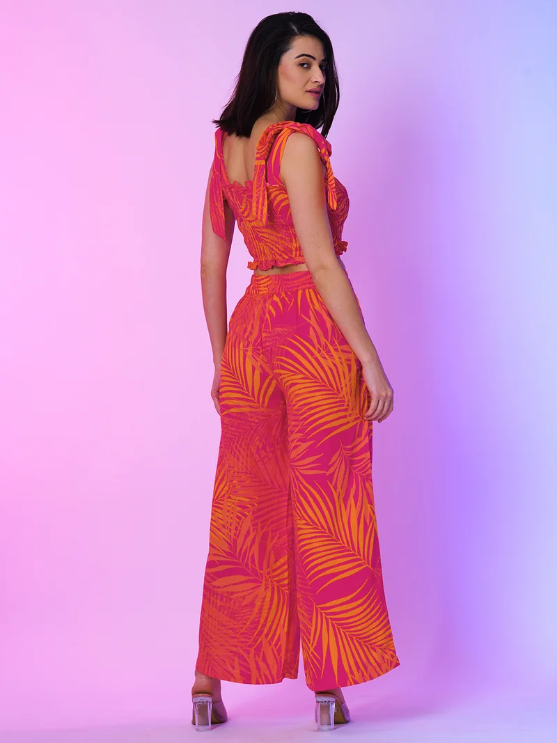 globus Women Tropical Printed Co-Ord Set