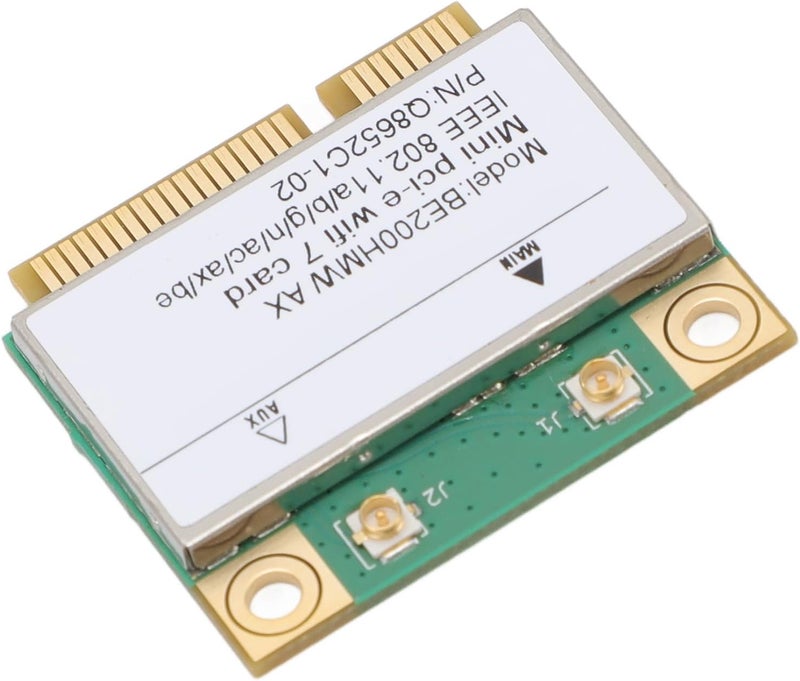 بطاقة شبكة Mini PCI E 7، بطاقة شبكة 7 بسرعة 8,774 ميجابت في الثانية، 2.4 جيجاهرتز 5 جيجاهرتز 6 جيجاهرتز، BT 5.4، دعم MU-MIMO للكمبيوتر الشخصي، مع 11، نظام تشغيل Chrome (بدون هوائي) مناسب كل بيئة - Image 3