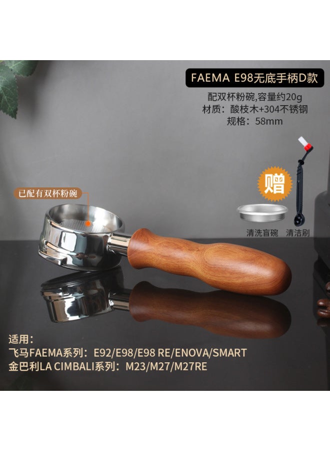 Faema Pegasus E98/e92 Kimbali M23/m27 Re Coffee Machine Bottomless Handle Brewing Handle