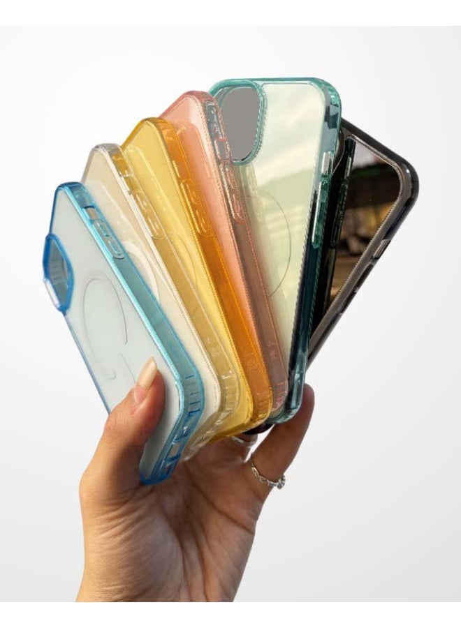 جراب لموبايل ايفون 17ماج سيف  يدعم الشحن اللاسلكي المغناطيسي، حماية ضد الصدمات، مقاوم للخدش لموبايل iPhone 17 - أسود - Image 3