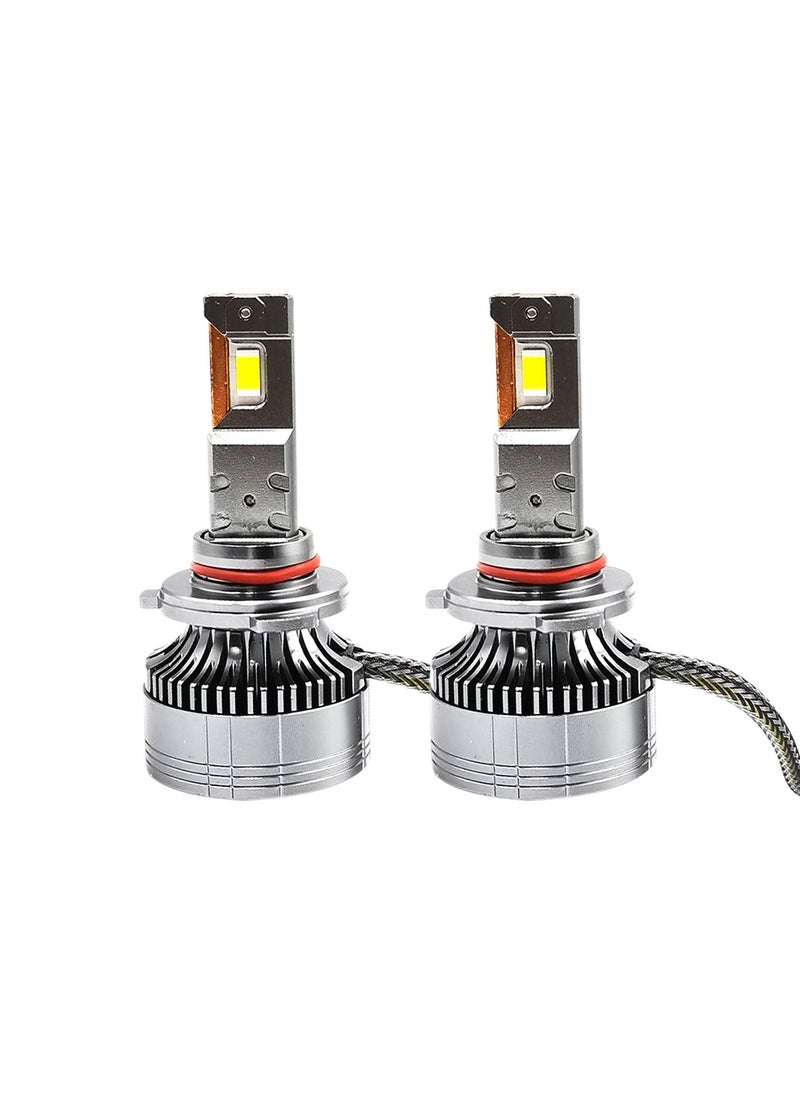 100Miles Car LED Head Light 9005 75W 12000LM 6500K Car LED Headlight With Cooling Fan System - 100 Miles  - Image 2