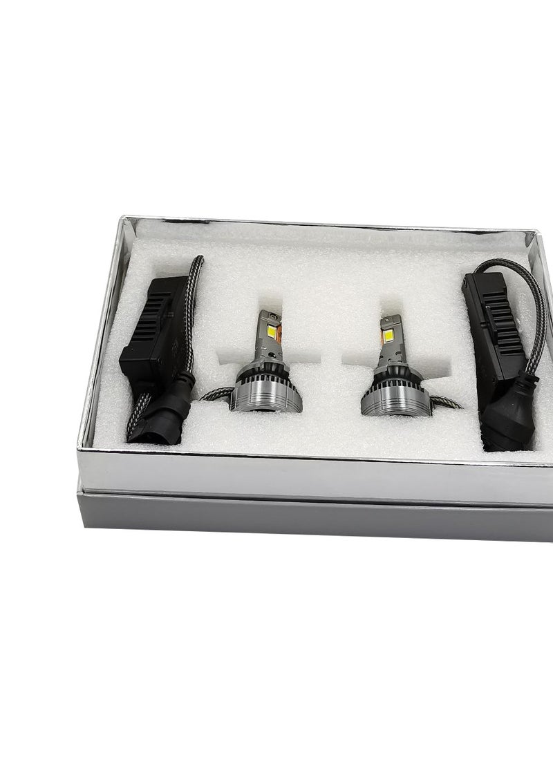 100Miles Car LED Head Light 9005 75W 12000LM 6500K Car LED Headlight With Cooling Fan System - 100 Miles  - Image 4