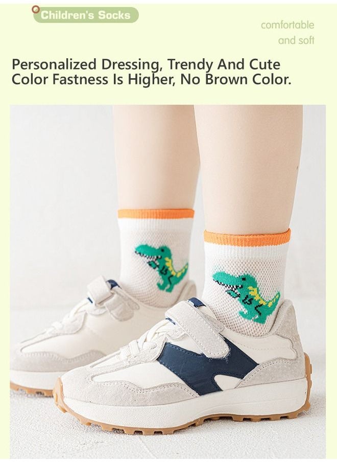 Generic - 5 Pairs Of Soft Cotton Cute Pattern Socks For Baby Multicolor - Image 1